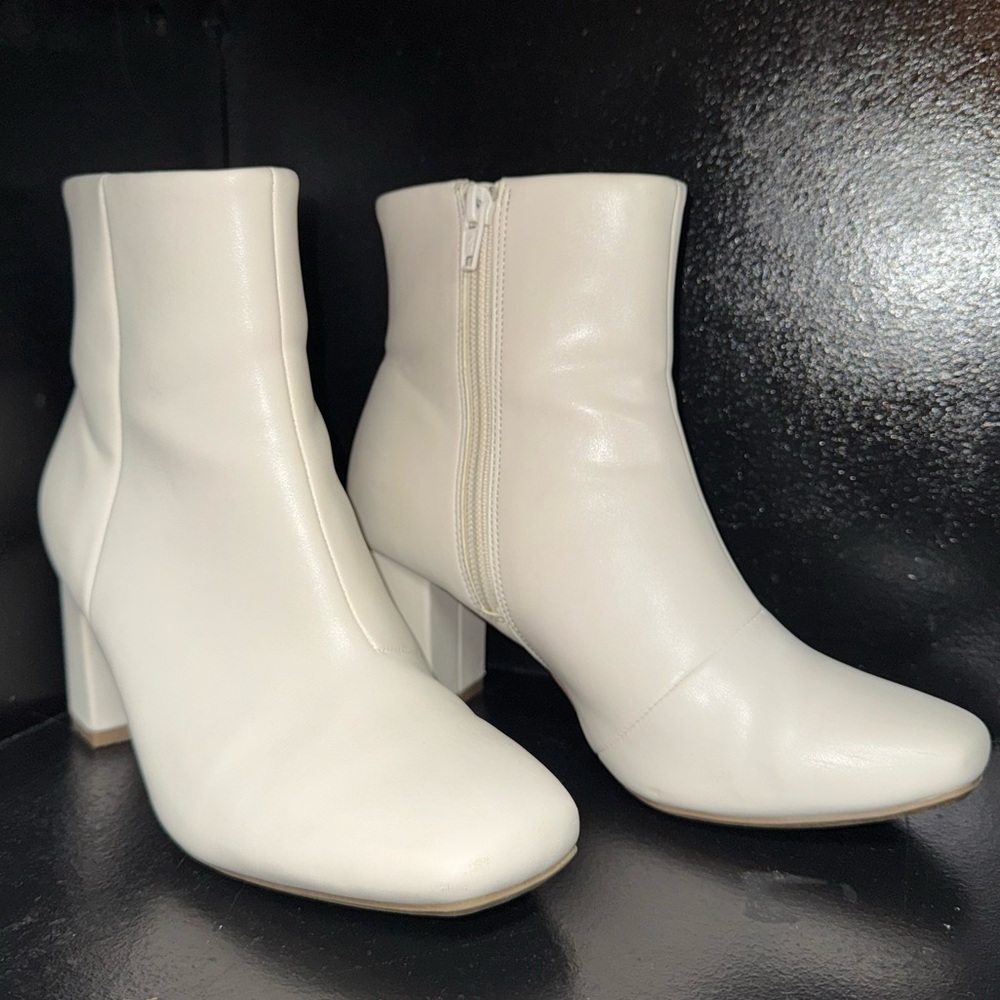 White Ankle Boots